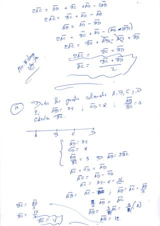 EJERCICIOS DE SEGMENTOS GEOMETRIA
