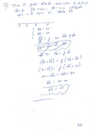 EJERCICIOS DE SEGMENTOS GEOMETRIA