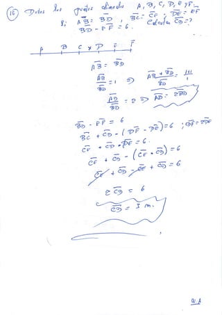 EJERCICIOS DE SEGMENTOS GEOMETRIA