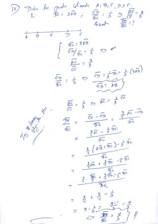 EJERCICIOS DE SEGMENTOS GEOMETRIA