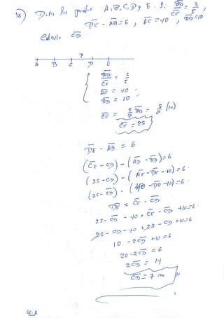 EJERCICIOS DE SEGMENTOS GEOMETRIA