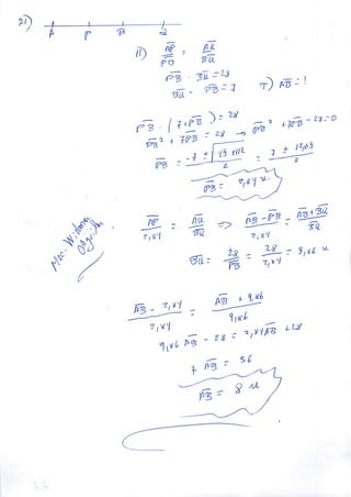 EJERCICIOS DE SEGMENTOS GEOMETRIA