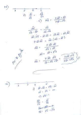 EJERCICIOS DE SEGMENTOS GEOMETRIA
