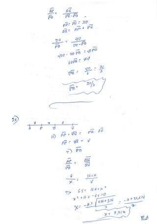EJERCICIOS DE SEGMENTOS GEOMETRIA