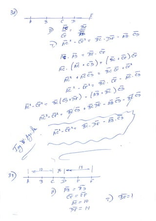 EJERCICIOS DE SEGMENTOS GEOMETRIA