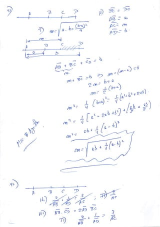 EJERCICIOS DE SEGMENTOS GEOMETRIA