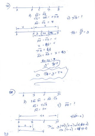 EJERCICIOS DE SEGMENTOS GEOMETRIA