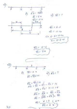 EJERCICIOS DE SEGMENTOS GEOMETRIA