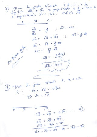 EJERCICIOS DE SEGMENTOS GEOMETRIA