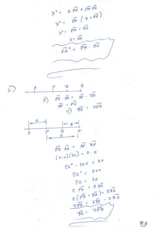 EJERCICIOS DE SEGMENTOS GEOMETRIA