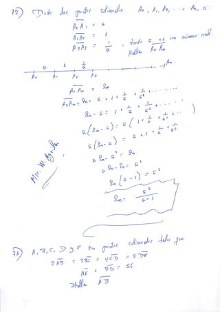 EJERCICIOS DE SEGMENTOS GEOMETRIA
