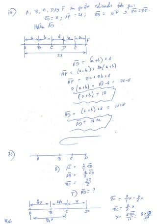 EJERCICIOS DE SEGMENTOS GEOMETRIA