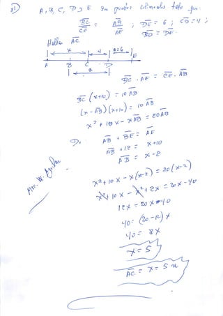 EJERCICIOS DE SEGMENTOS GEOMETRIA