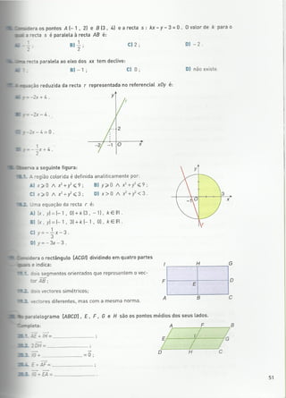 Geometria vectorial 10 º exercícios
