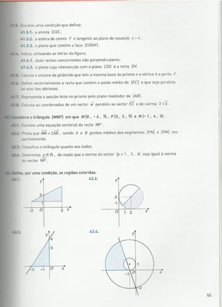 Geometria vectorial 10 º exercícios
