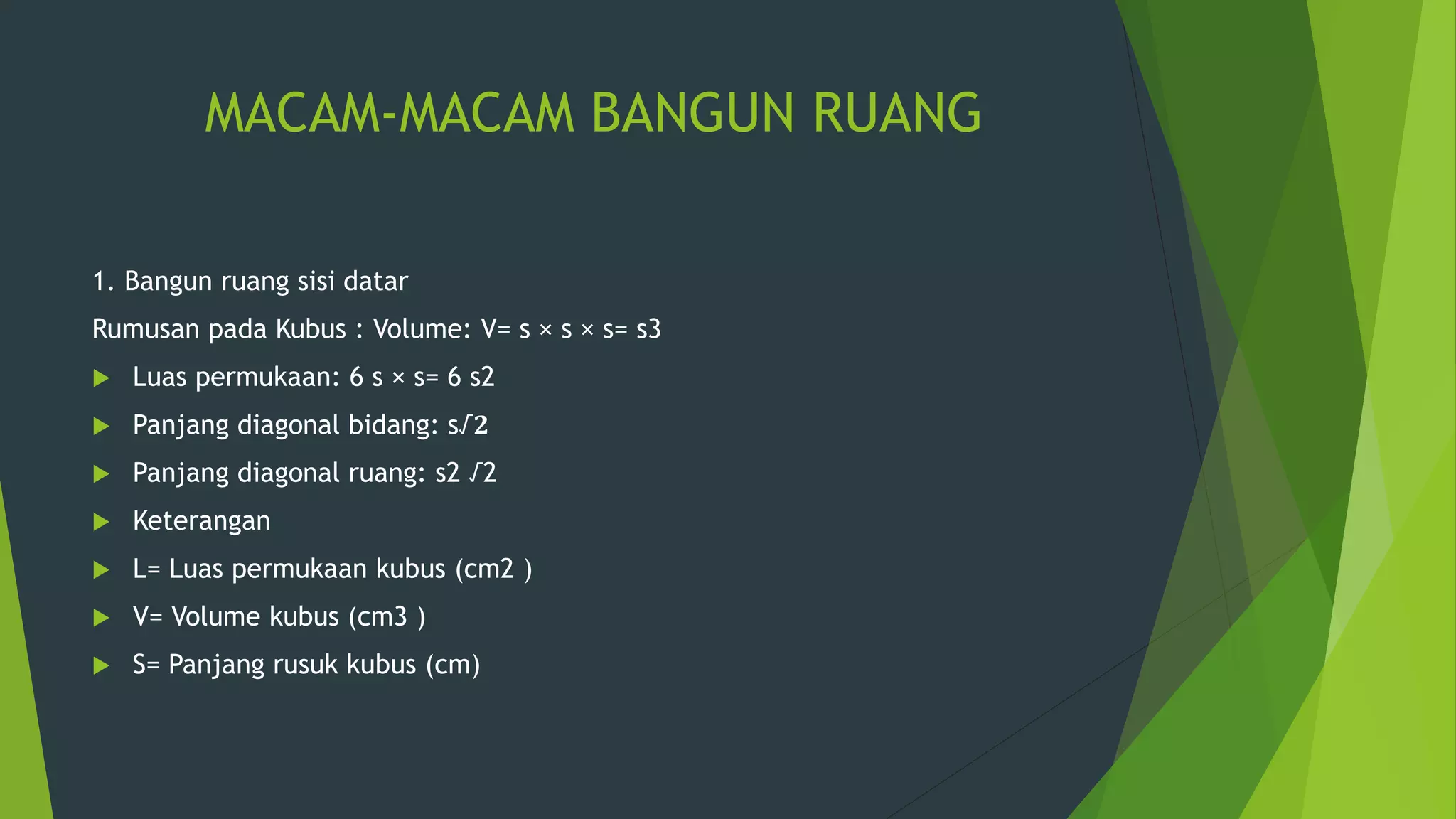 Geometri bangun ruang | PPT