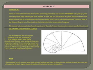 Involute Definition Geometricalconstruction | PDF