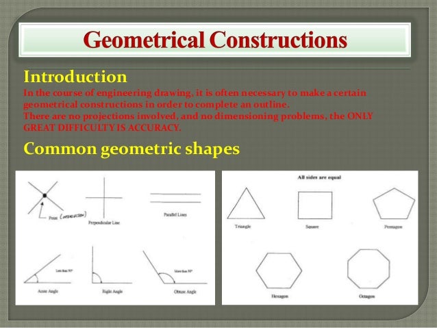 geometrical construction in engineering drawing