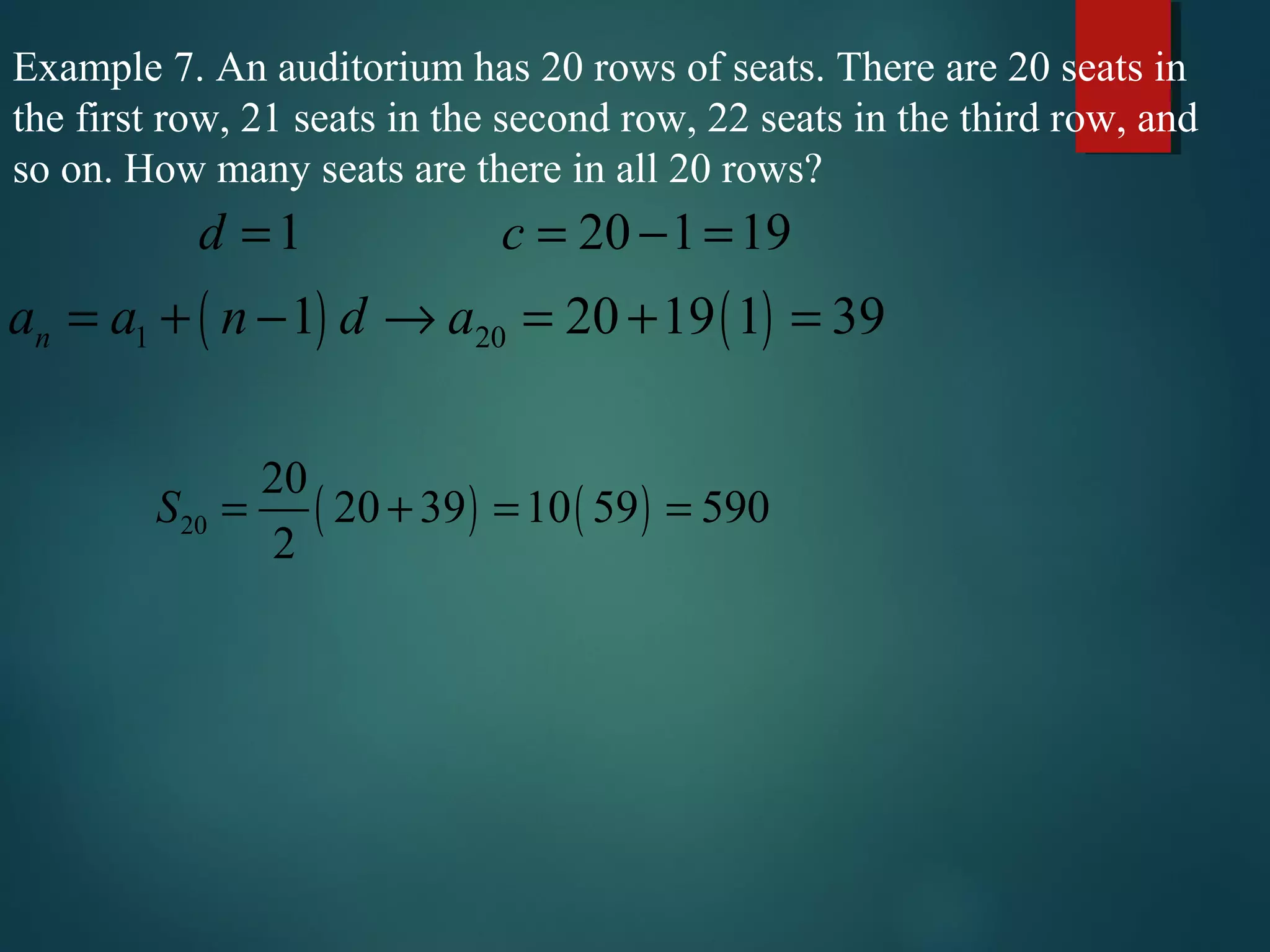 Geometric and arithmatics sequence | PPT