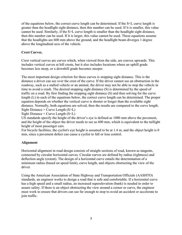 Geometric design of roads highways docx