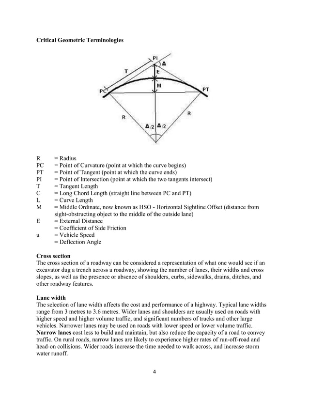 Geometric design of roads highways copy docx