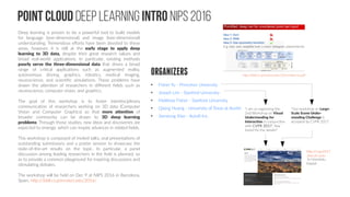 Semi-supervised Learning For graphs
Inductive Representation Learning on Large Graphs
Thang D. Bui, Sujith Ravi, Vivek Ramavajjala
University of Cambridge, United Kingdom; Google Research, Mountain View, CA, USA
(Submitted on 14 Mar 2017)
https://arxiv.org/abs/1703.04818
We have revisited graph-augmentation training of neural networks and proposed
Neural Graph Machines as a general framework for doing so. Its label propagation (for
semi-supervised CNNs see e.g. Tarvainen and Valpola 2017) objective function
encourages the neural networks to make accurate node-level predictions, as in vanilla
neural network training, as well as constrains the networks to learn similar hidden
representations for nodes connected by an edge in the graph. Importantly, the
objective can be trained by stochastic gradient descent and scaled to large graphs
We validated the efficacy of the graph-augmented objective on various tasks including
bloggers’ interest, text category and semantic intent classification problems, using a
wide range of neural network architectures (FFNNs, CNNs and LSTM RNNs). The
experimental results demonstrated that graph-augmented training almost always
helps to find better neural networks that outperforms other techniques in
predictive performance or even much smaller networks that are faster and easier to
train. Additionally, the node-level input features can be combined with graph features
as inputs to the neural networks. We showed that a neural network that simply takes
the adjacency matrix of a graph and produces node labels, can perform better
than a recently proposed two-stage approach using sophisticated graph embeddings
and a linear classifier. Our framework also excels when the neural network is small,
or when there is limited supervision available.
While our objective can be applied to multiple graphs which come from different
domains, we have not fully explored this aspect and leave this as future work. We
expect the domain-specific networks can interact with the graphs to determine the
importance of each domain/graph source in prediction. We also did not explore using
graph regularisation for different hidden layers of the neural networks; we expect
this is key for the multi-graph transfer setting (Yosinski et al., 2014). Another possible
future extension is to use our objective on directed graphs, that is to control the
direction of influence between nodes during training.
 