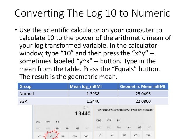 How To Calculate Geometric Mean Using SPSS