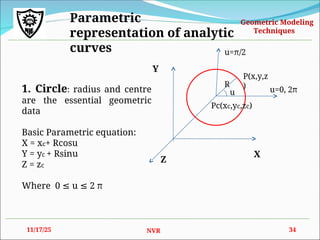 Geometric Modelling power point presentation | PPT