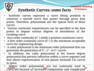 Geometric Modelling power point presentation | PPT