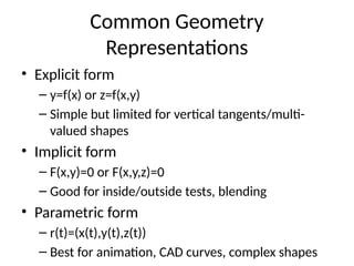 introduction to Geometric Modelling techniques.pptx