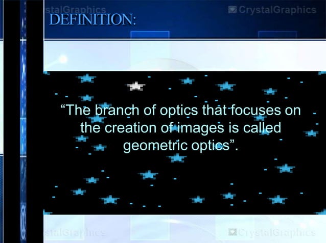 Geometric optics | PPTX