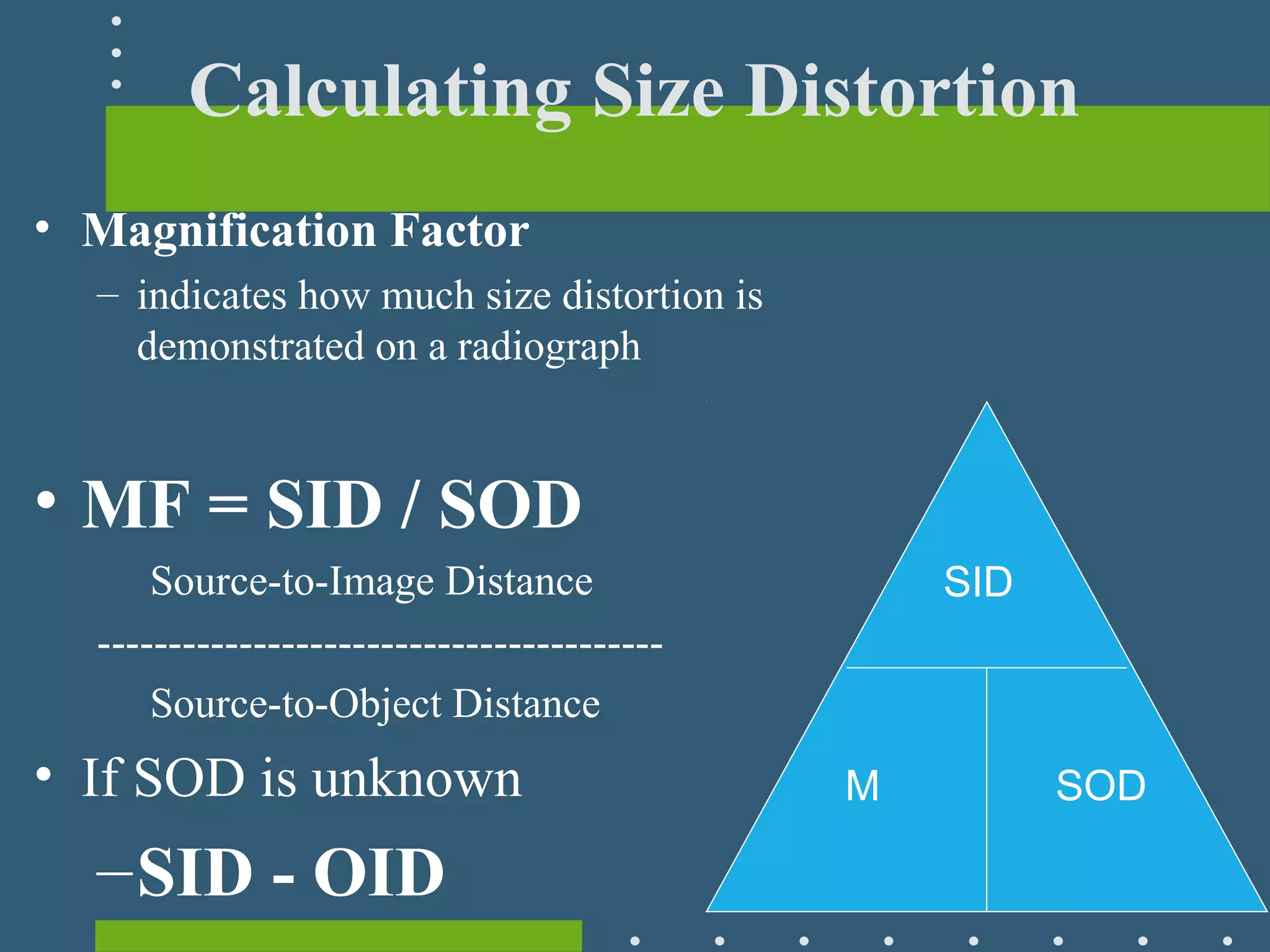 Size Distortion Radiograph Geometric Properties Distortion | PPT