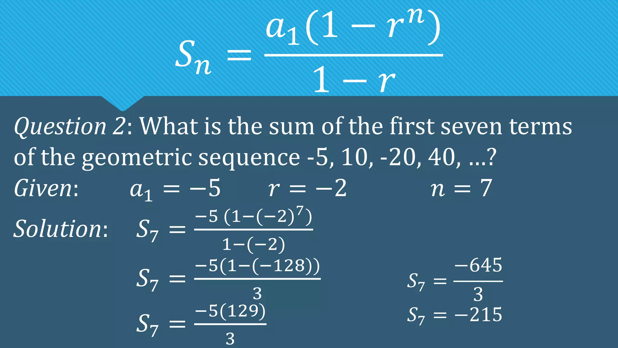 Geometric Sequence | PDF