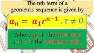 Geometric sequence and series 10 | PPTX