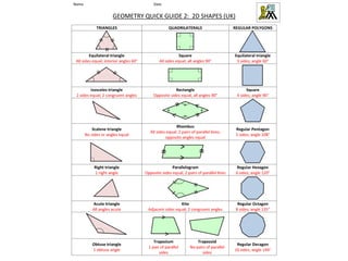 Geometric Shapes | PPTX