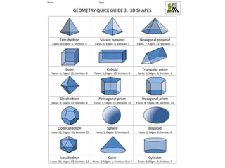Geometric Shapes | PPTX