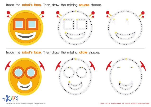 Free Printable Geometric shapes worksheets for Preschool and Kinderga…