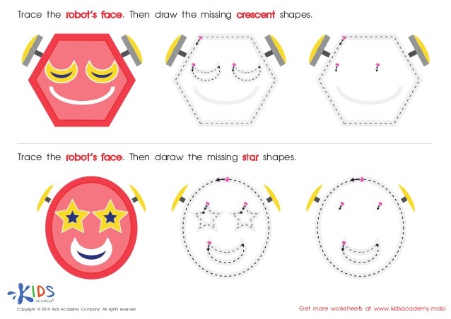 Free Printable Geometric shapes worksheets for Preschool and Kinderga…