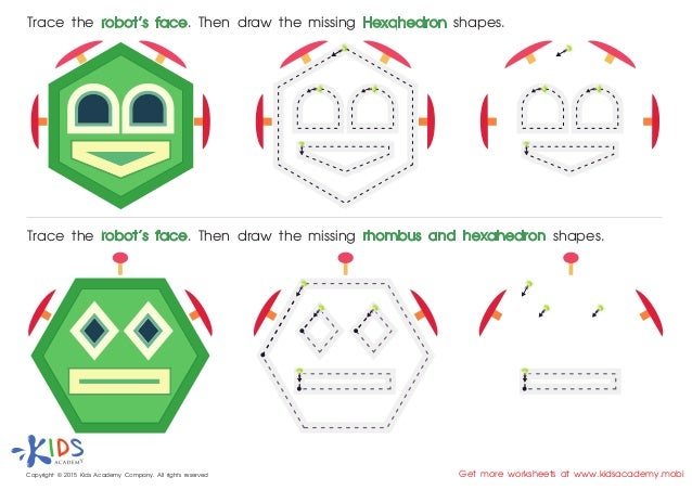 Free Printable Geometric shapes worksheets for Preschool and Kinderga…