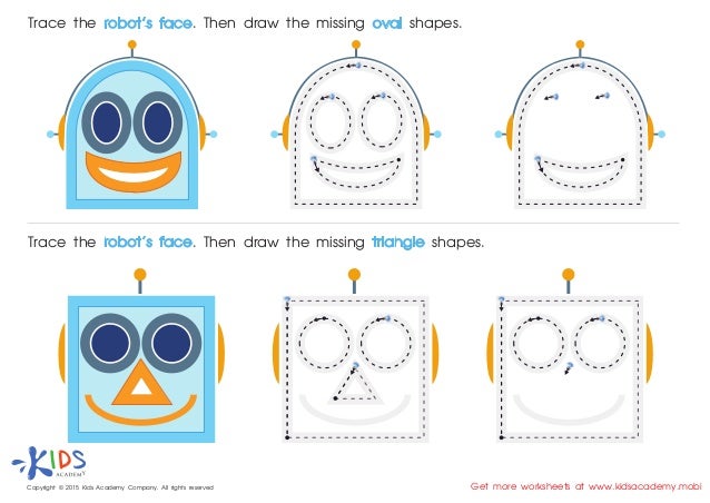 Free Printable Geometric shapes worksheets for Preschool and Kinderga…