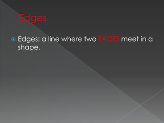 Where R Edges Geometry Geometric solids | PPTX