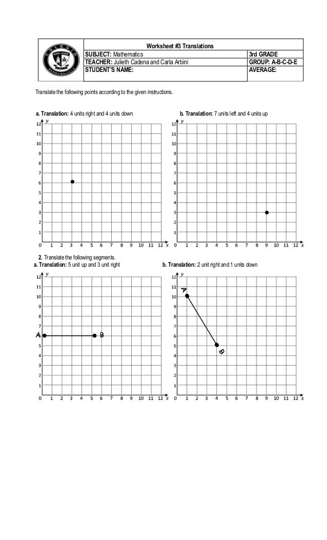 translation worksheets
