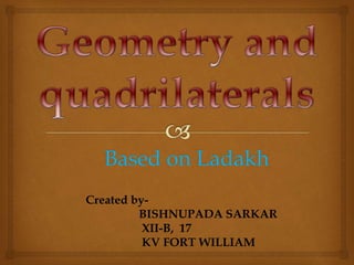 Based on Ladakh
Created by-
BISHNUPADA SARKAR
XII-B, 17
KV FORT WILLIAM
 