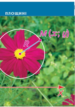 ДЕКАРТОВІ КООРДИНАТИ НА ПЛОЩИНІ 83
ПЛОЩИНІ
 