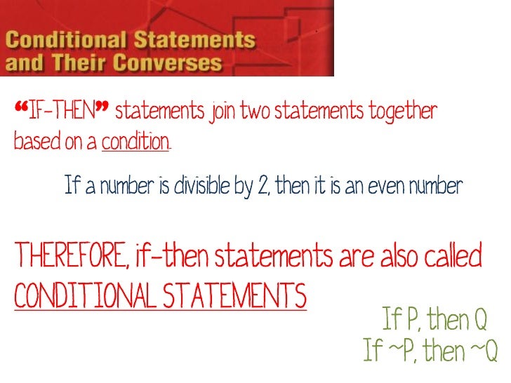 Geometry Conditional Statements And Their Converse Geometry Conditional Statements And Their Converse