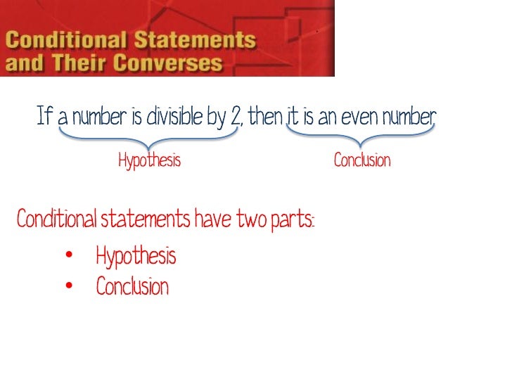 converse of a conditional statement