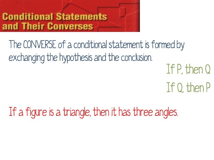 converse of a conditional statement