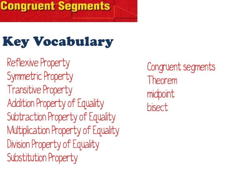 Geometry congruent segments
