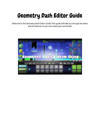 This is an exciting platform game called Geometry Dash | PDF