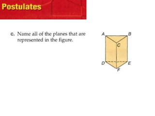 Postulate Geometry Model Geometry intro to postulates | PPTX